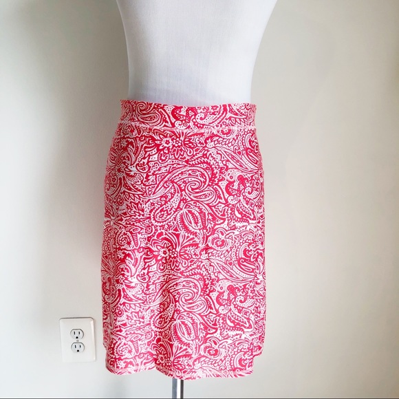 Southwind Apparel Red White Paisley Court Skirt Activewear, size Extra Small - Picture 3 of 14